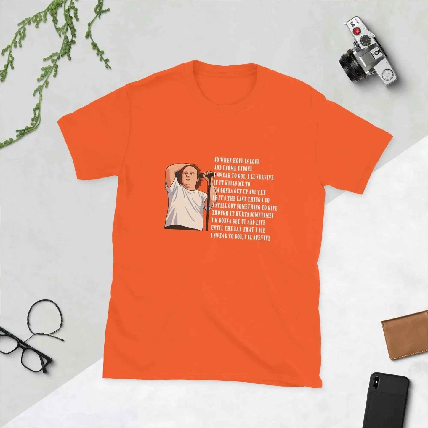 Lewis Capaldi Unisex T-Shirt | 'Survive' Lyrics Cotton Graphic Tee alcyone213k
