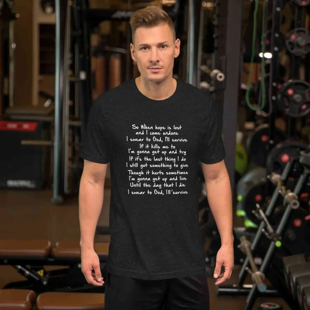 Lewis Capaldi Unisex T Shirt | Survive Lyrics Cotton alcyone213k