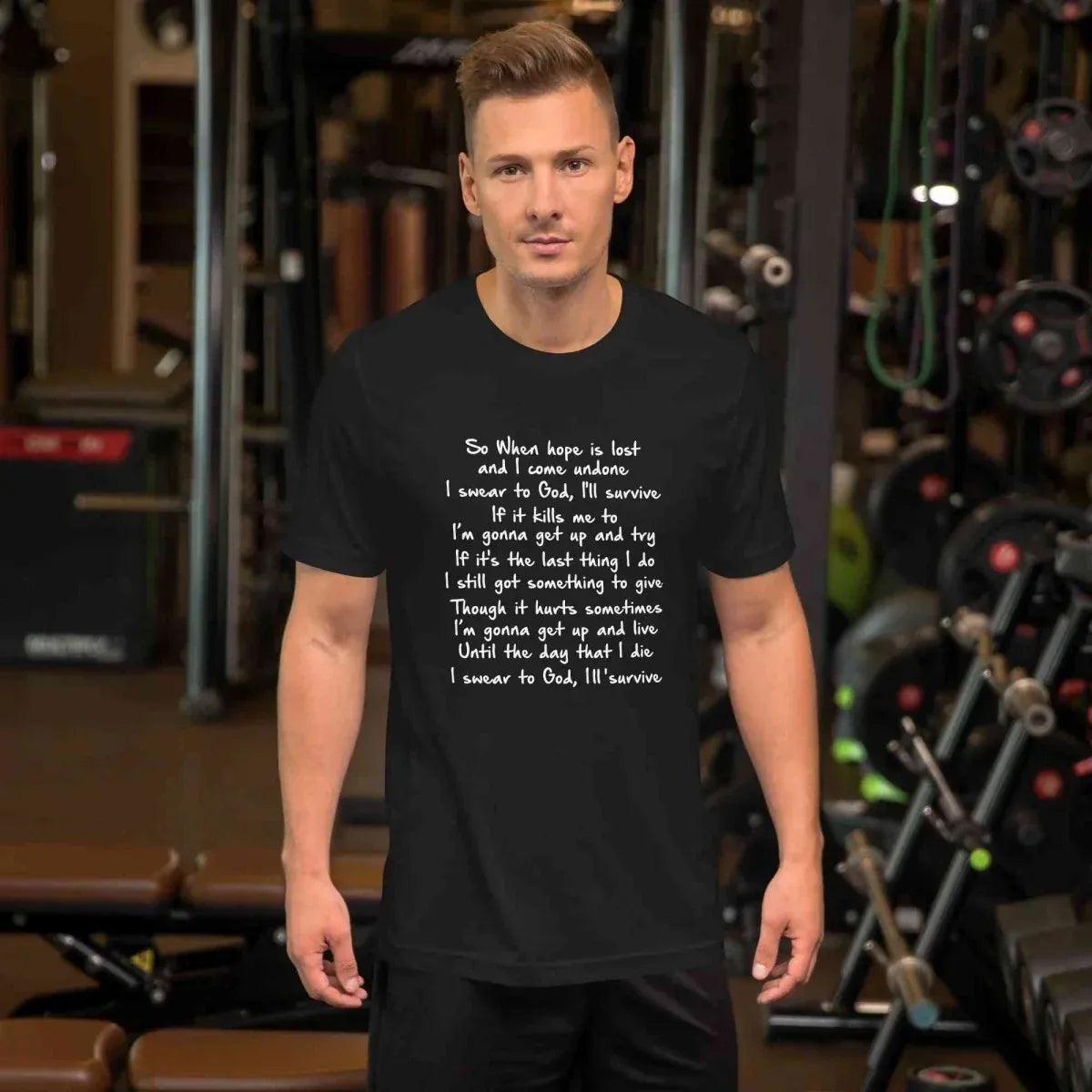 Lewis Capaldi Unisex T Shirt | Survive Lyrics Cotton alcyone213k