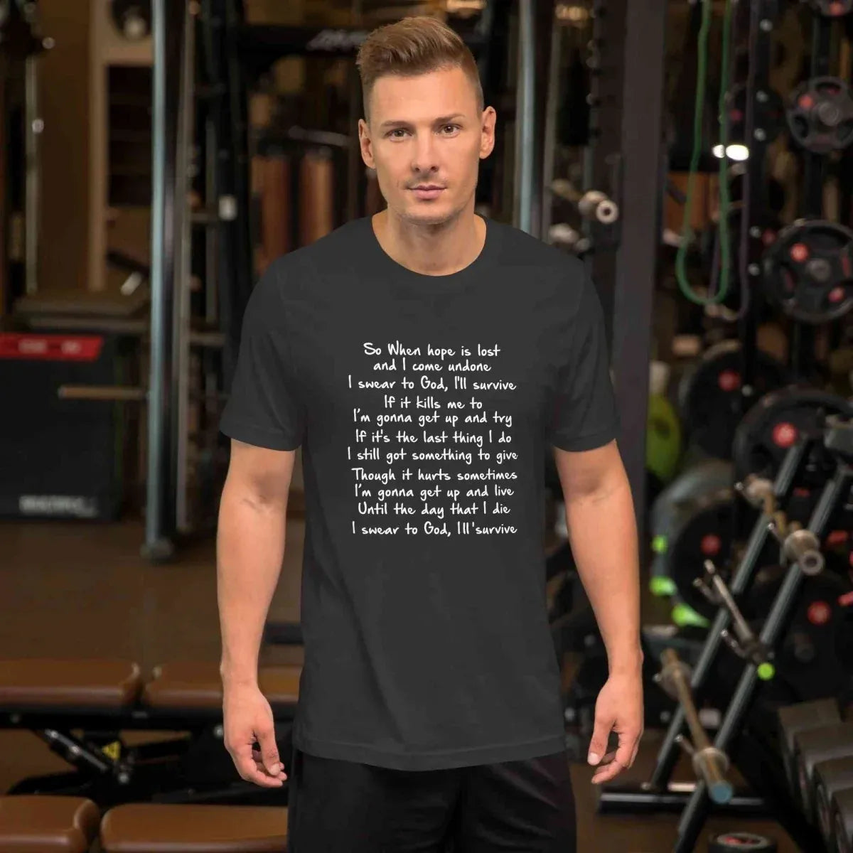 Lewis Capaldi Unisex T Shirt | Survive Lyrics Cotton alcyone213k