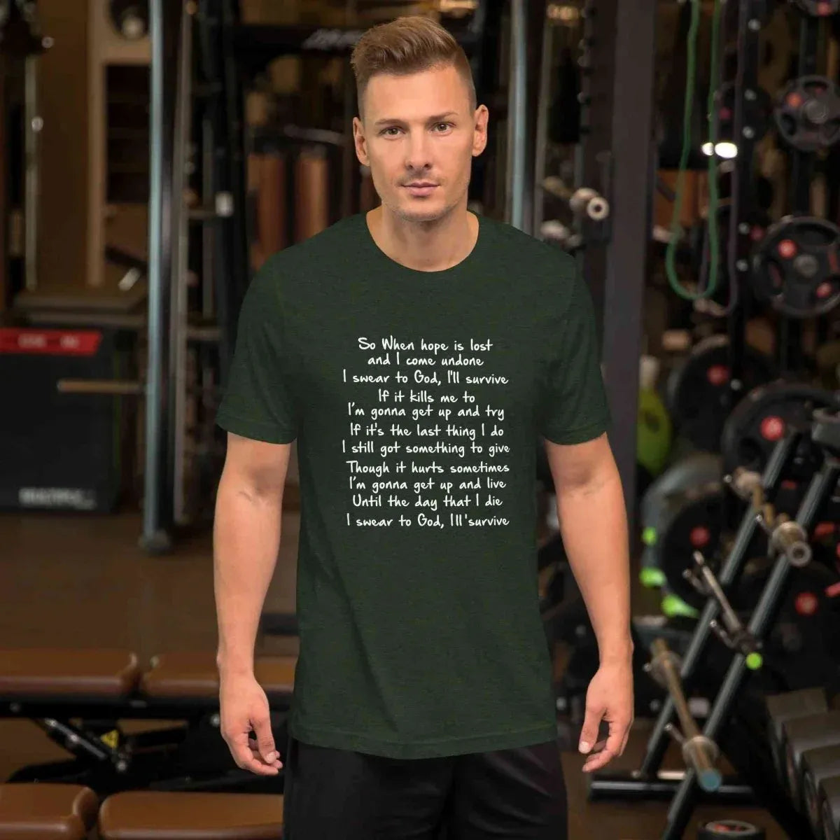 Lewis Capaldi Unisex T Shirt | Survive Lyrics Cotton alcyone213k