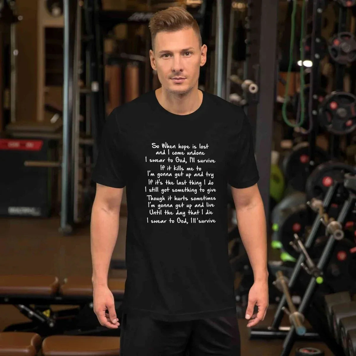 Lewis Capaldi Unisex T Shirt | Survive Lyrics Cotton alcyone213k