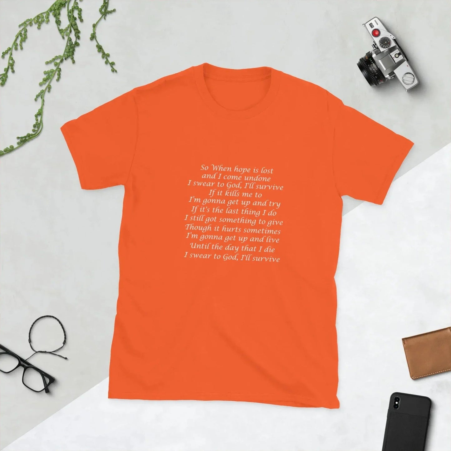 Lewis Capaldi Unisex T-Shirt - "Survive" Lyrics Design alcyone213k