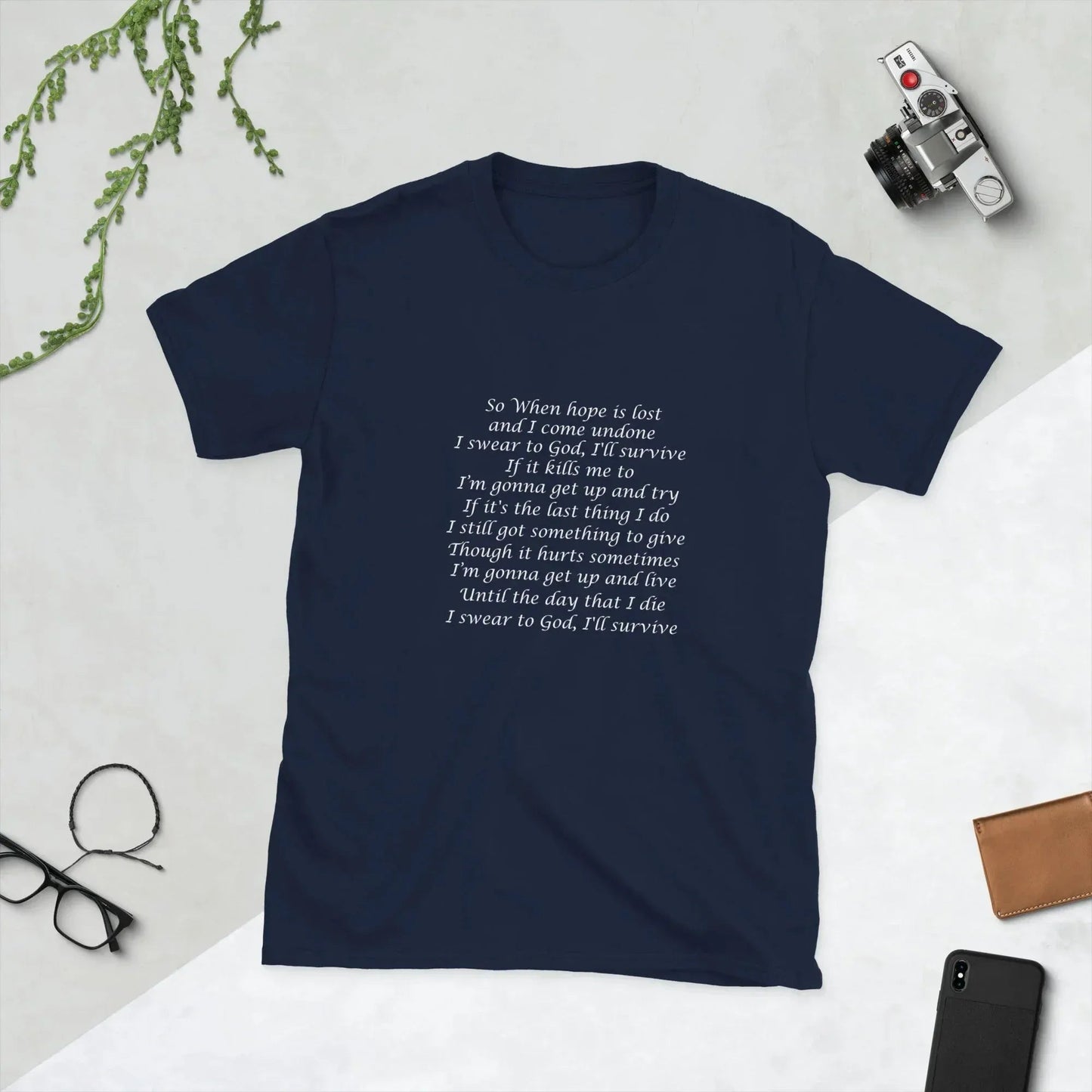 Lewis Capaldi Unisex T-Shirt - "Survive" Lyrics Design alcyone213k