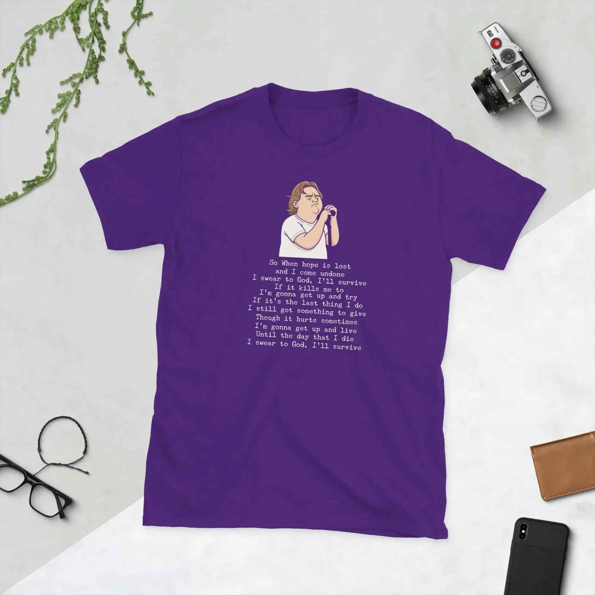 Lewis Capaldi Unisex T-Shirt - "Survive" Lyrics Fan Merch alcyone213k