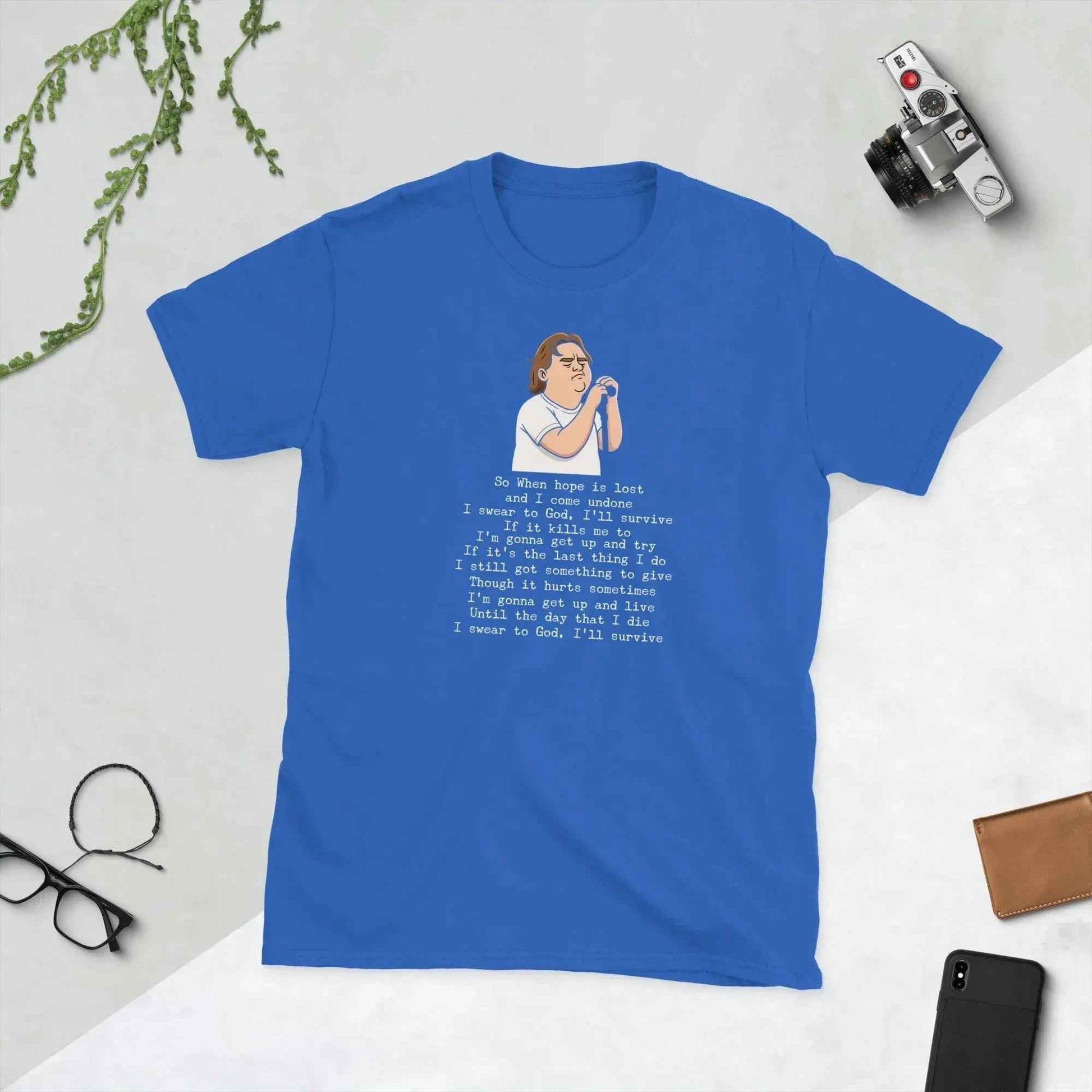 Lewis Capaldi Unisex T-Shirt - "Survive" Lyrics Fan Merch alcyone213k