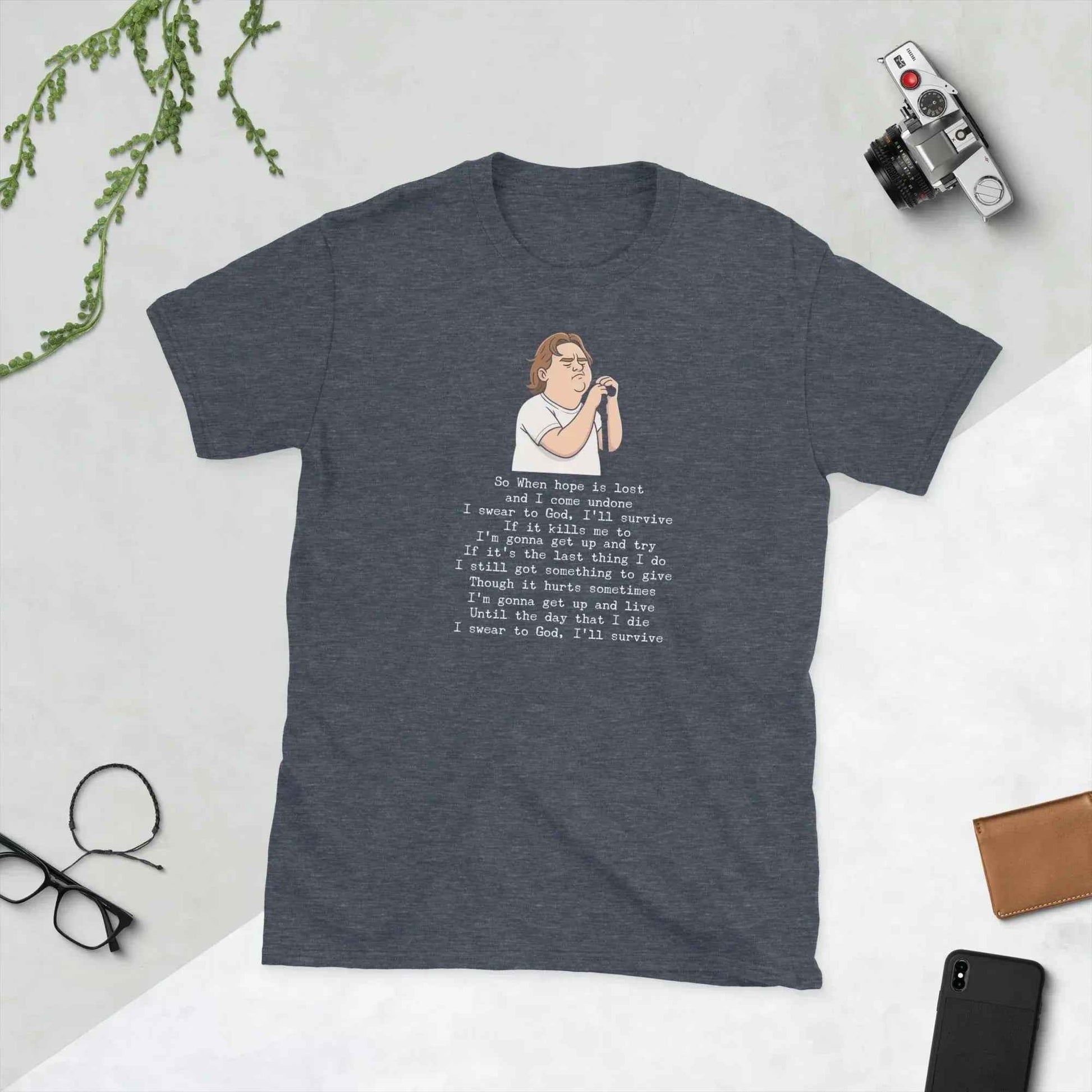 Lewis Capaldi Unisex T-Shirt - "Survive" Lyrics Fan Merch alcyone213k