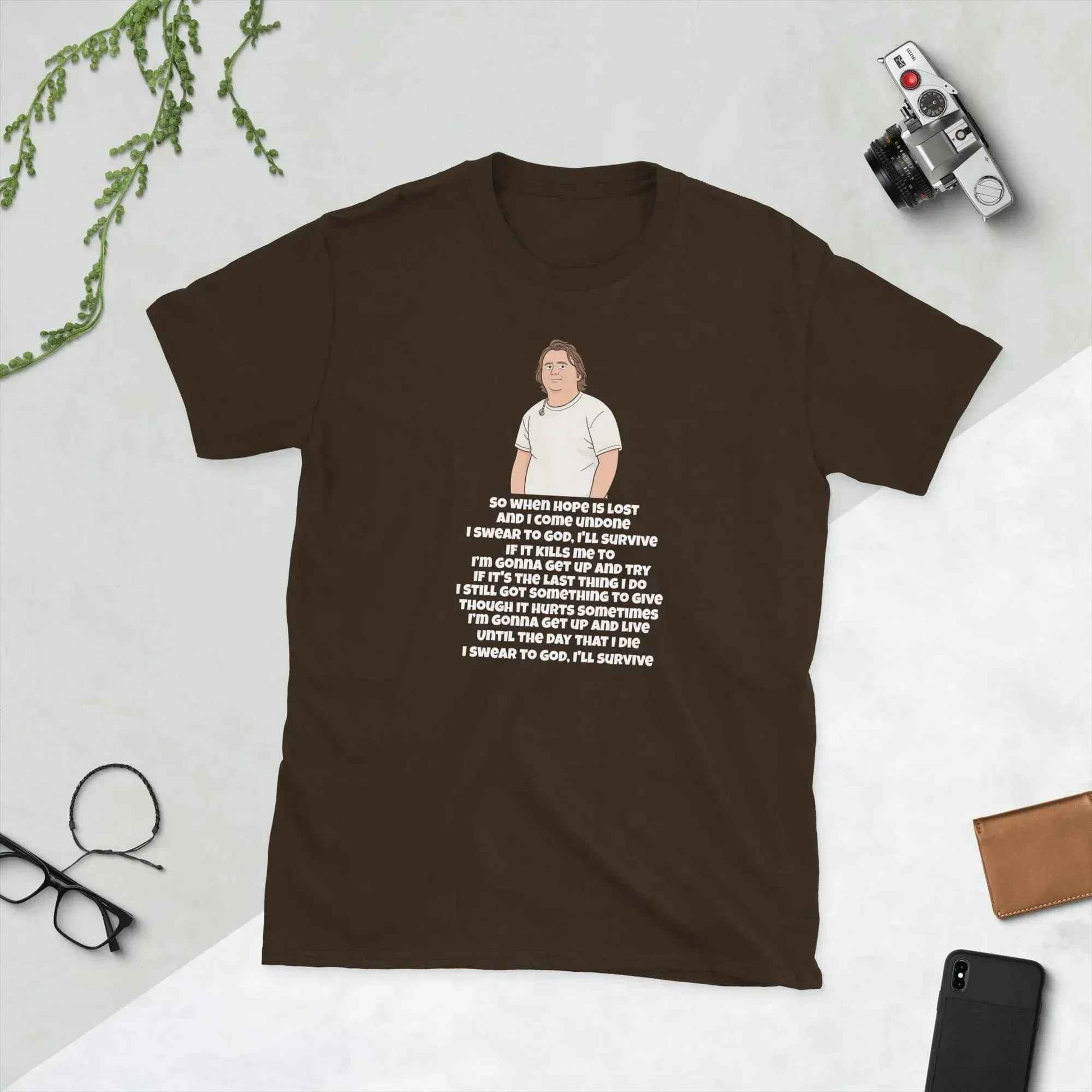 Lewis Capaldi Unisex T-Shirt - Survive Lyrics Shirt - Soft, Comfortable & Unisex Fit alcyone213k