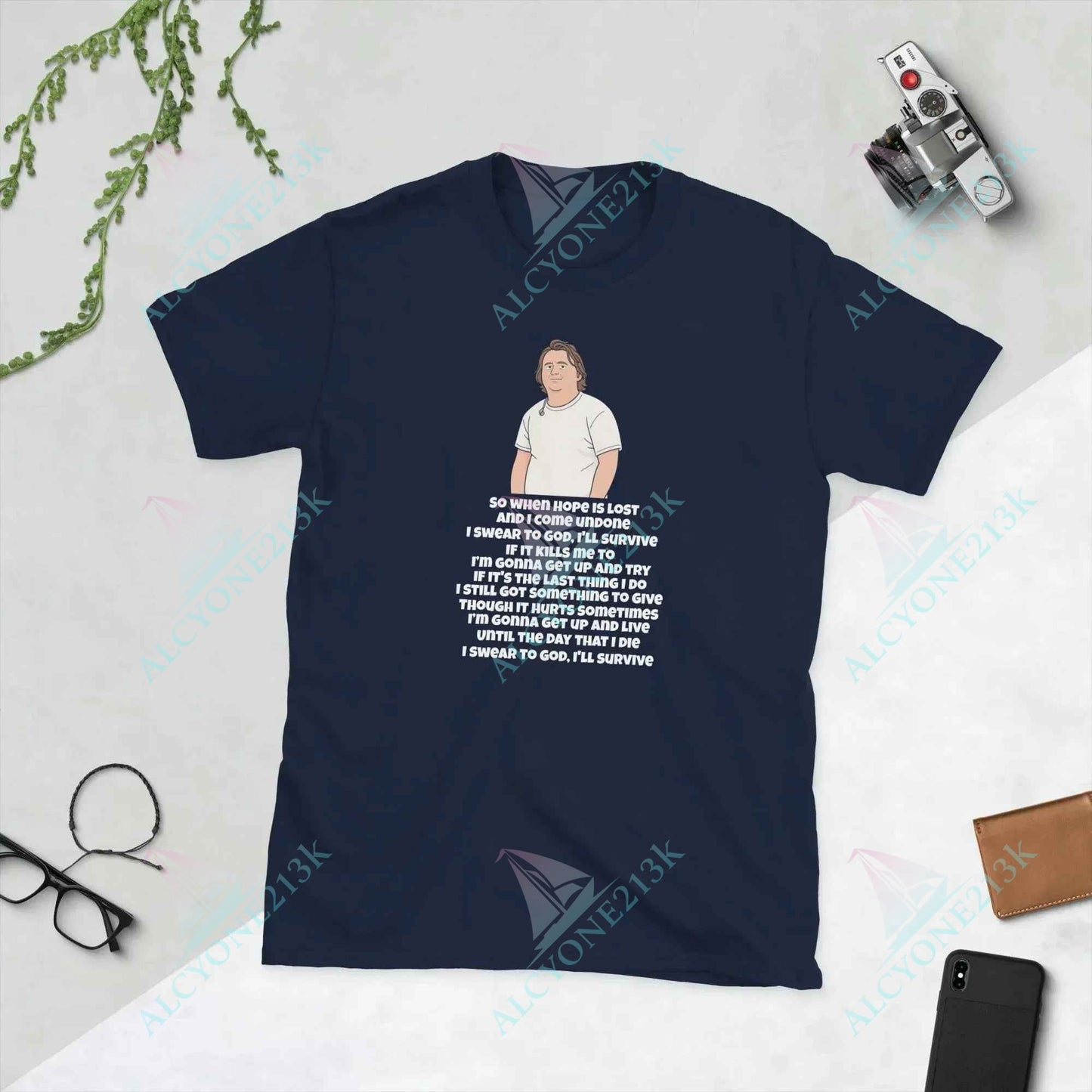 Lewis Capaldi Unisex T-Shirt - Survive Lyrics Shirt - Soft, Comfortable & Unisex Fit alcyone213k
