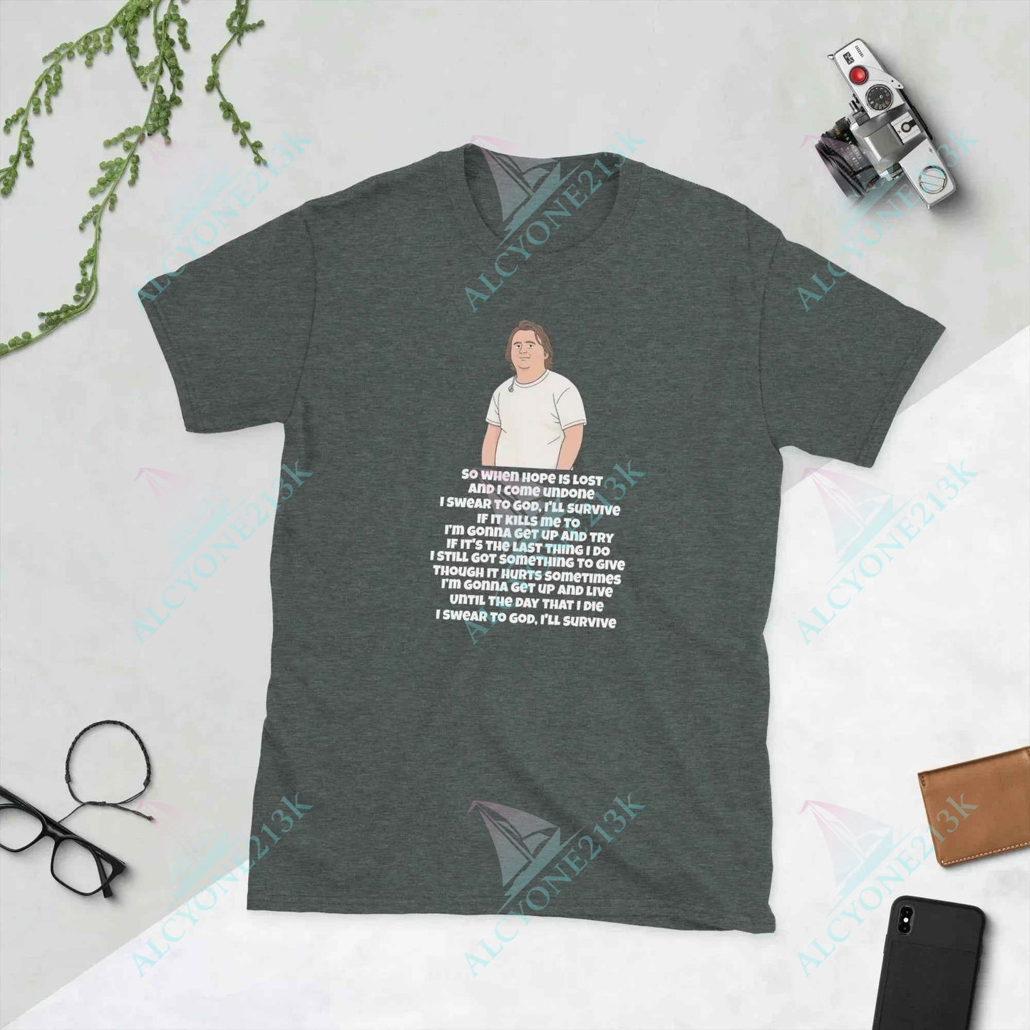 Lewis Capaldi Unisex T-Shirt - Survive Lyrics Shirt - Soft, Comfortable & Unisex Fit alcyone213k