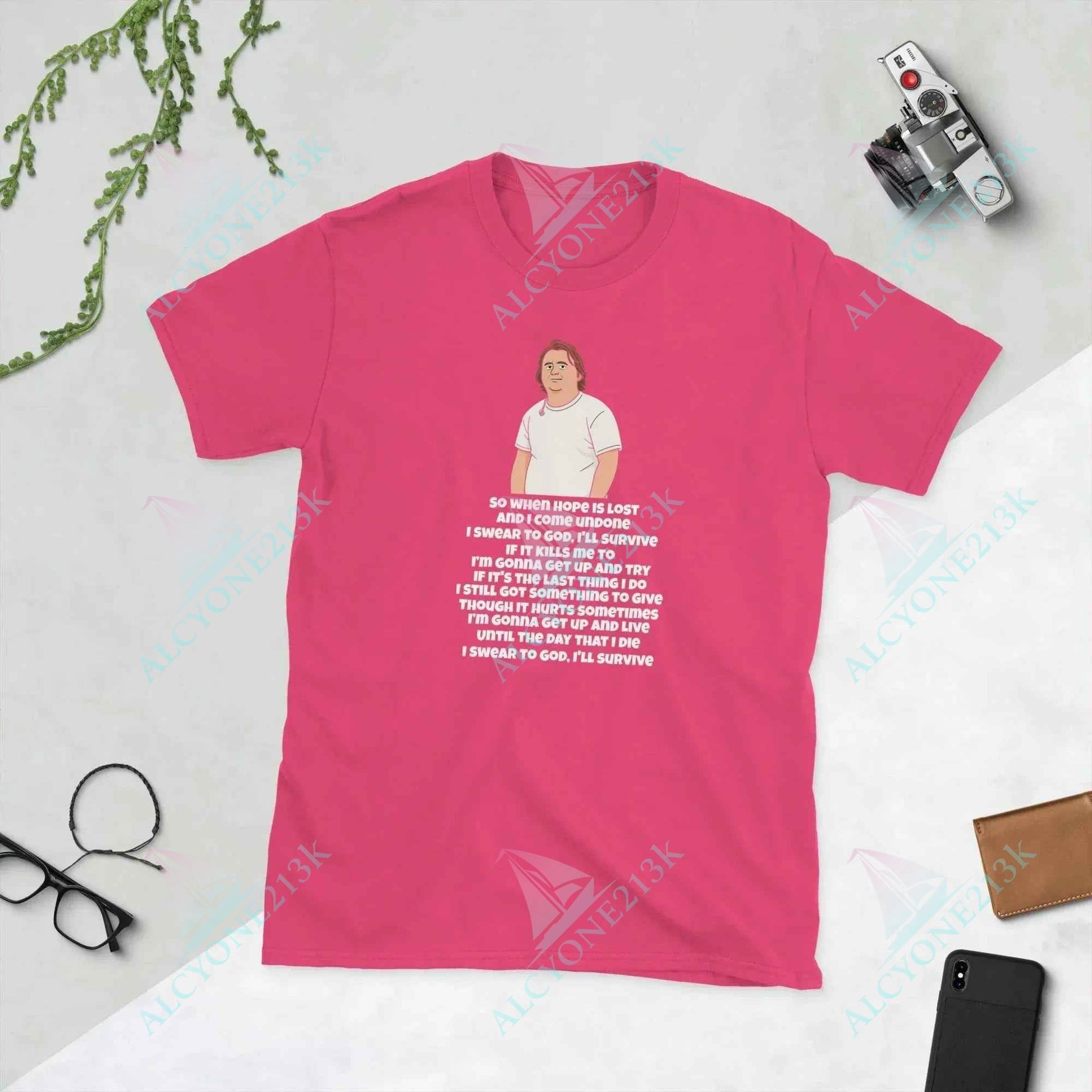 Lewis Capaldi Unisex T-Shirt - Survive Lyrics Shirt - Soft, Comfortable & Unisex Fit alcyone213k