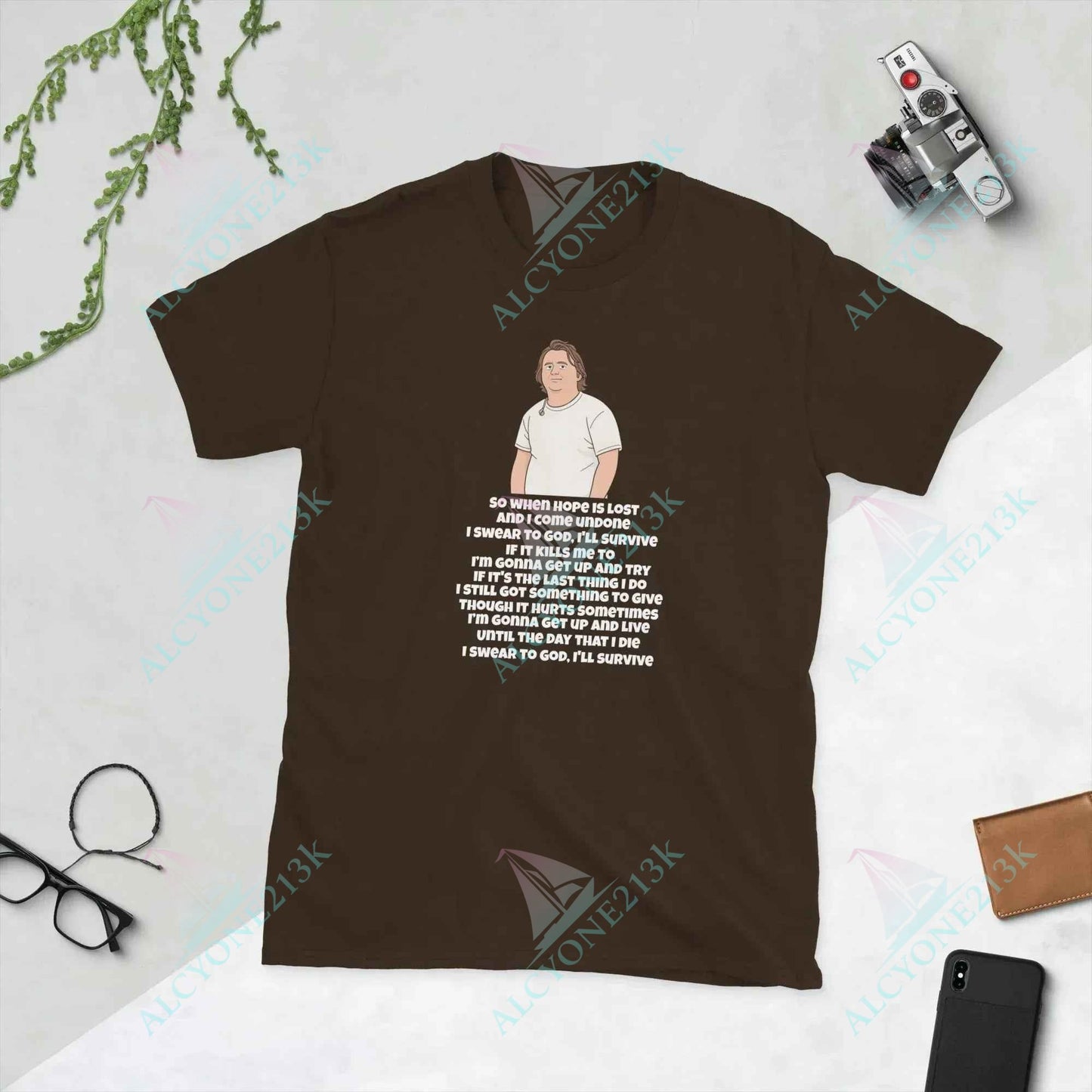 Lewis Capaldi Unisex T-Shirt - Survive Lyrics Shirt - Soft, Comfortable & Unisex Fit alcyone213k
