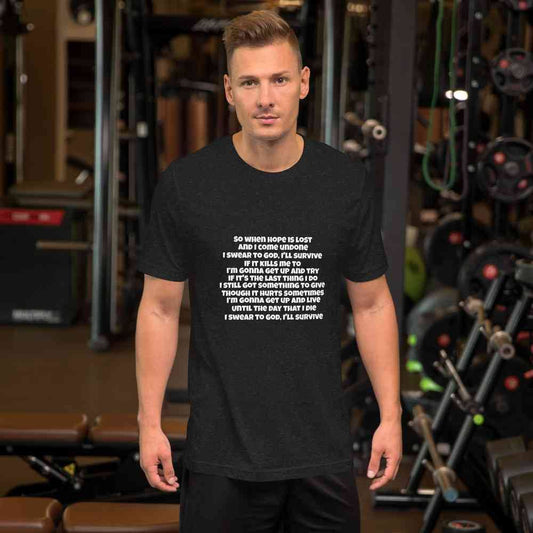 Lewis Capaldi Unisex T Shirt | Survive Lyrics Tee alcyone213k