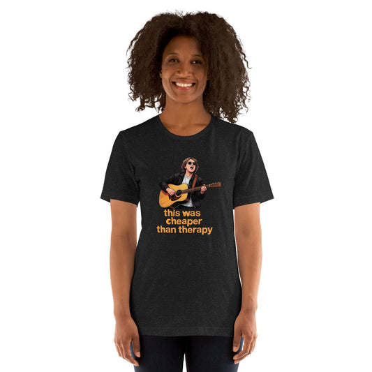 Lewis Capaldi Unisex T-Shirt - This Was Cheaper Than Therapy - Funny Quotes alcyone213k