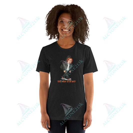Lewis Capaldi Unisex T-Shirt - To Tired To Be Nice - Funny Quotes alcyone213k