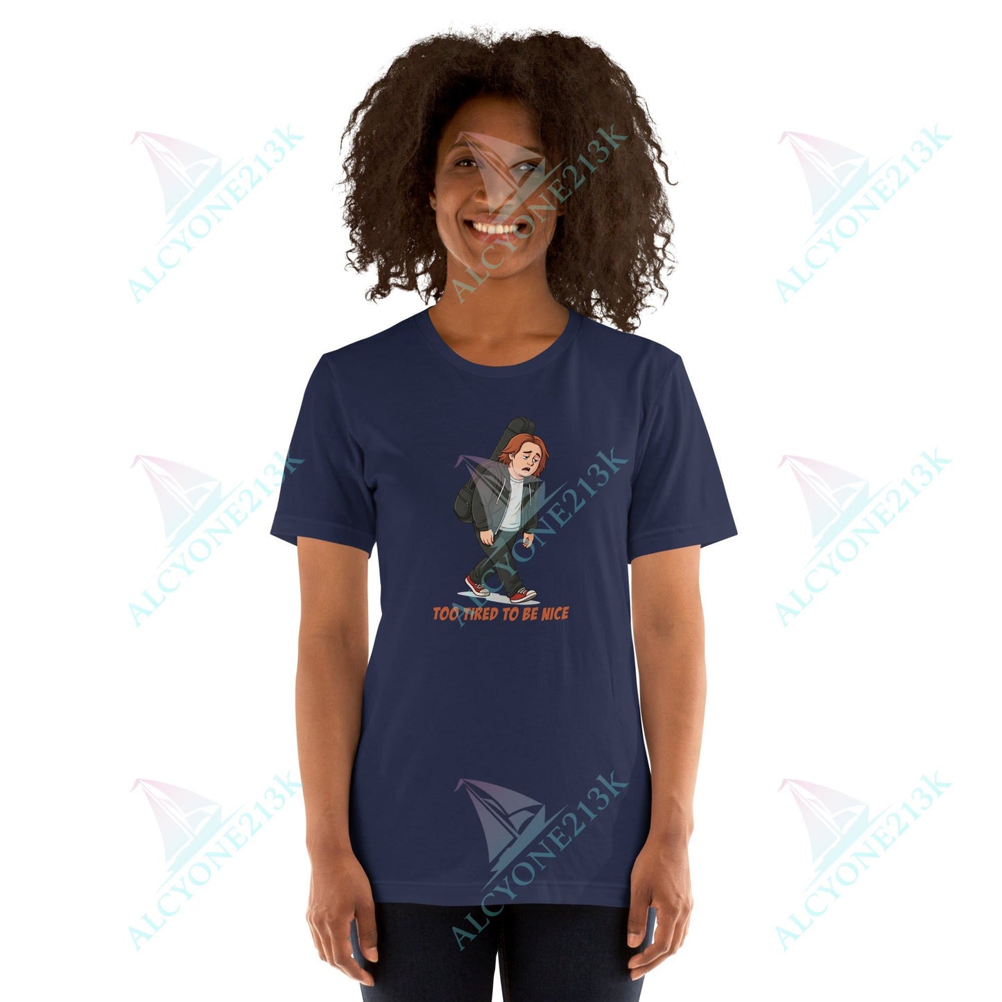 Lewis Capaldi Unisex T-Shirt - To Tired To Be Nice - Funny Quotes alcyone213k