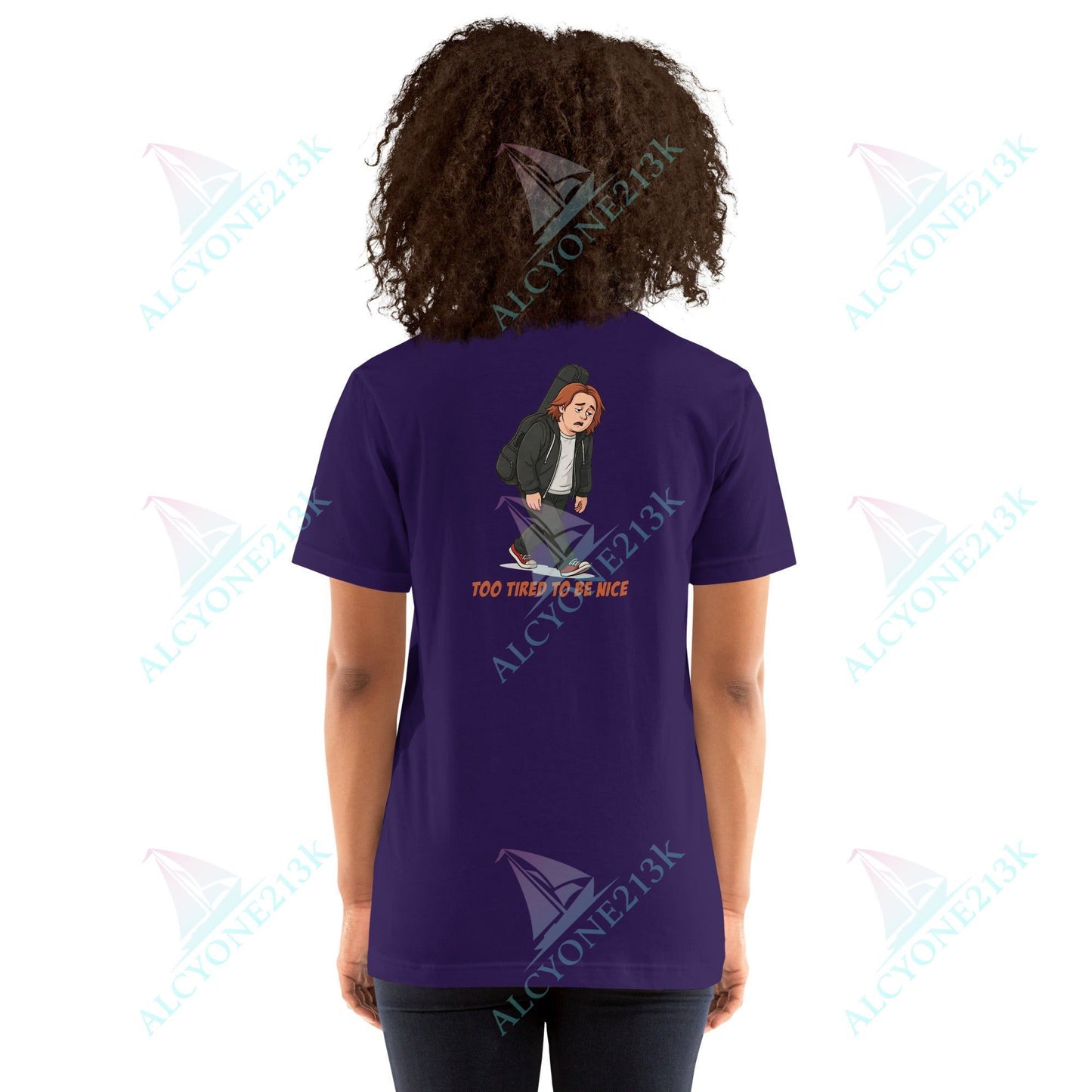 Lewis Capaldi Unisex T-Shirt - To Tired To Be Nice - Funny Quotes alcyone213k