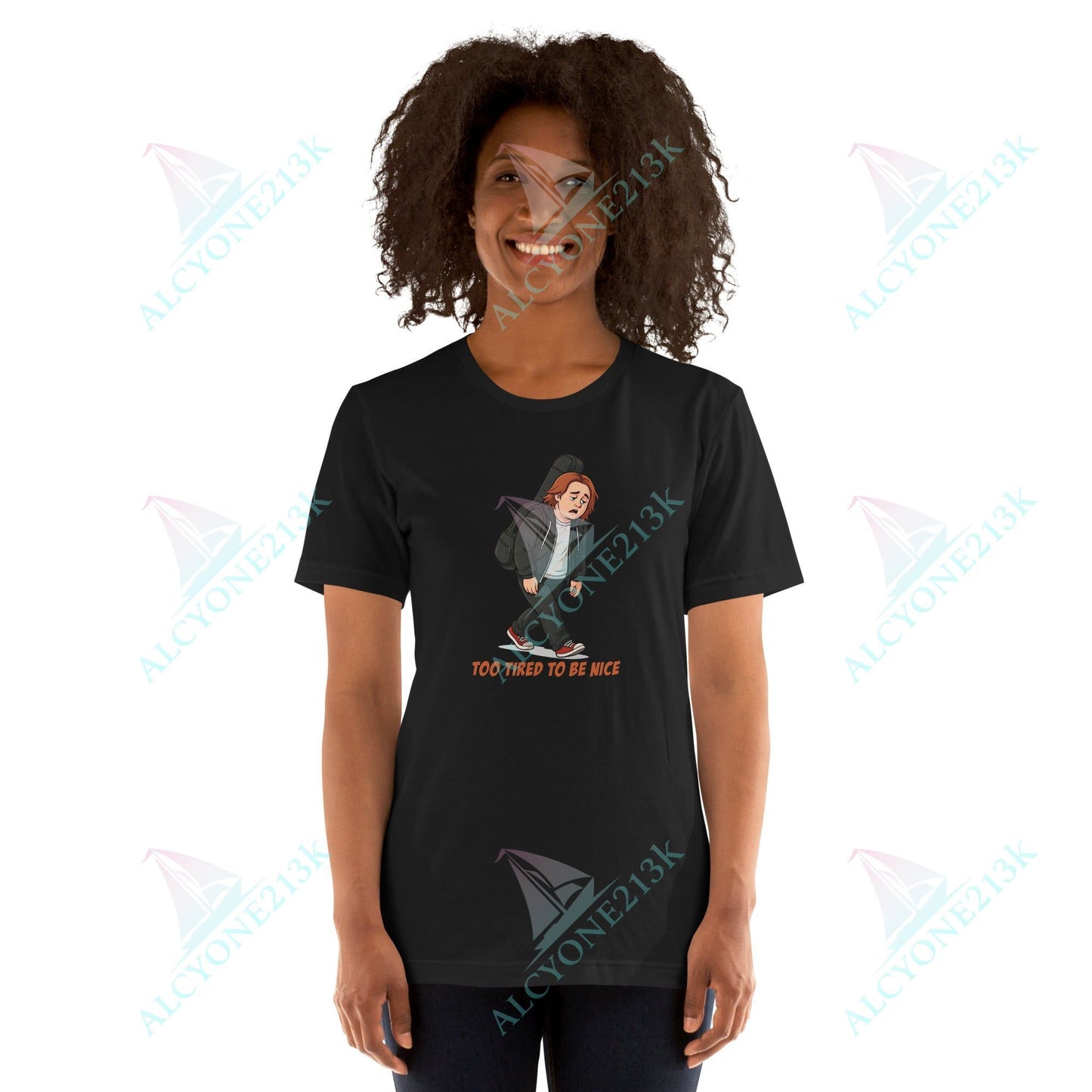 Lewis Capaldi Unisex T-Shirt - To Tired To Be Nice - Funny Quotes alcyone213k