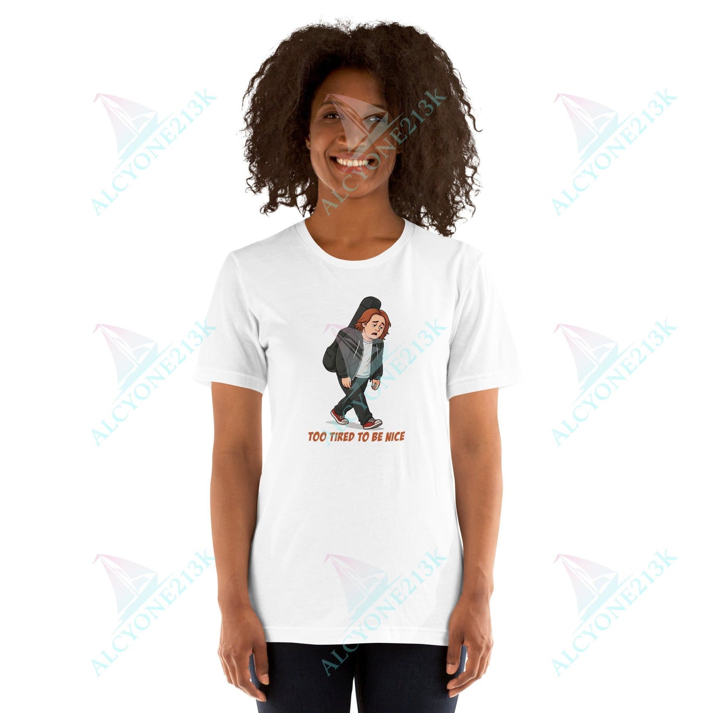 Lewis Capaldi Unisex T-Shirt - To Tired To Be Nice - Funny Quotes alcyone213k