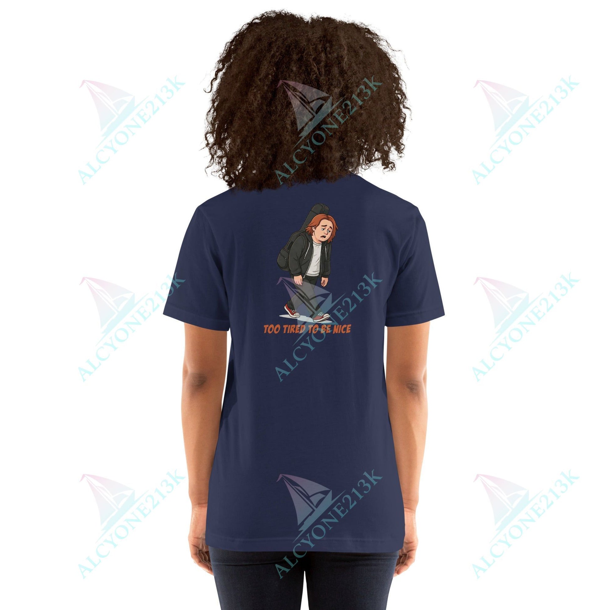 Lewis Capaldi Unisex T-Shirt - To Tired To Be Nice - Funny Quotes alcyone213k