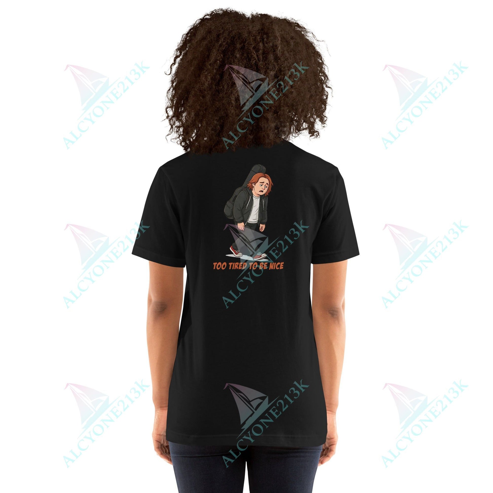 Lewis Capaldi Unisex T-Shirt - To Tired To Be Nice - Funny Quotes alcyone213k
