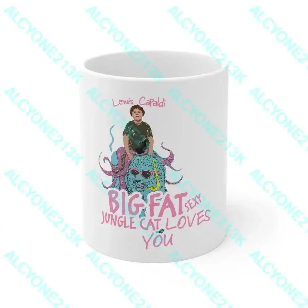 Lewis Capaldi Mug - 11oz Ceramic Cup with Musician Photo - Perfect Gift for Fans - Alcyone213k - 