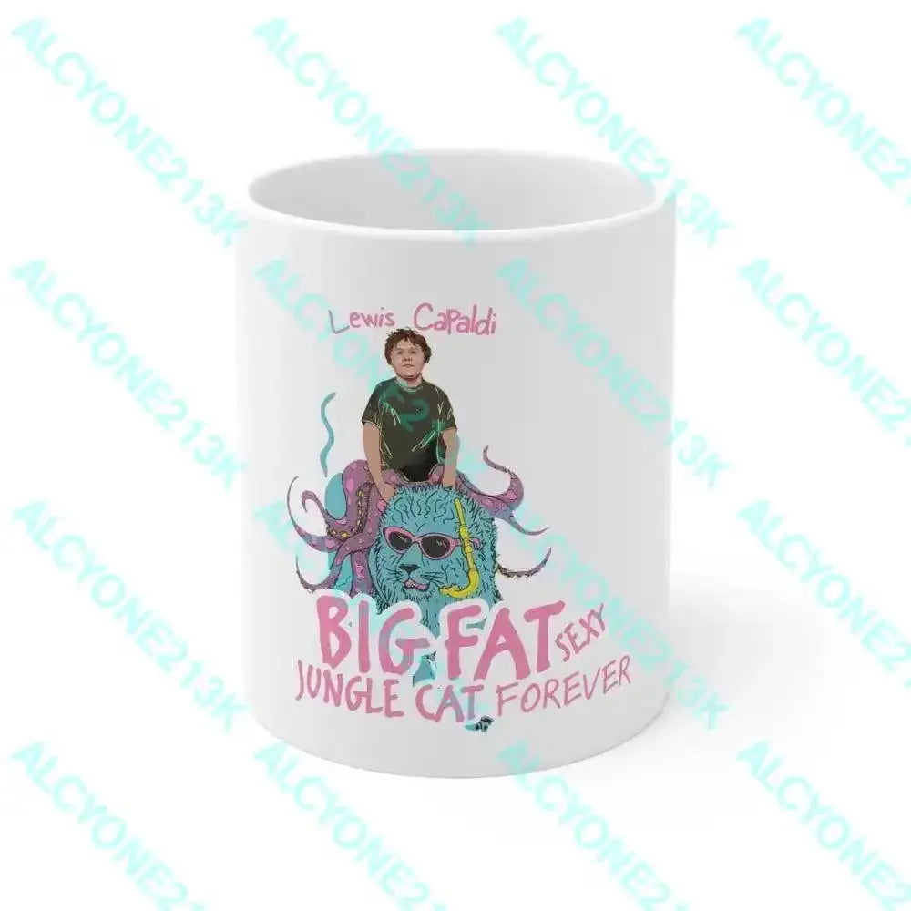 Lewis Capaldi Mug for Fans and Music Lovers - White - Alcyone213k - 