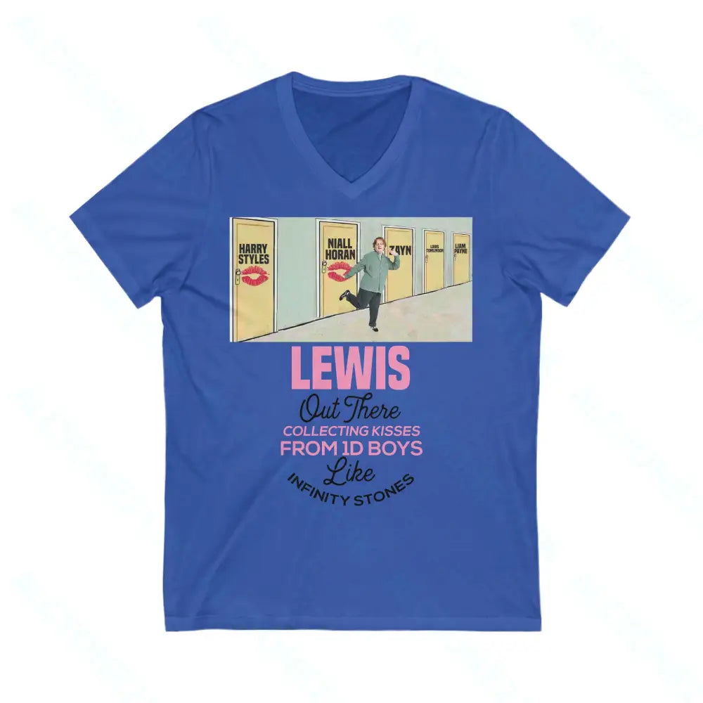 Lewis Capaldi Unisex Jersey Short Sleeve V-Neck Tee - Alcyone213k - 