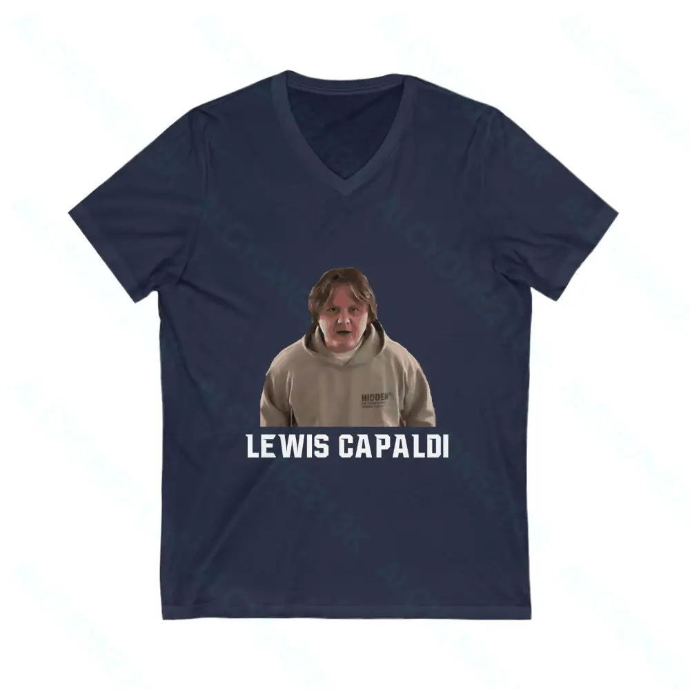 Lewis Capaldi Unisex Jersey Short Sleeve V-Neck Tee - Alcyone213k - 