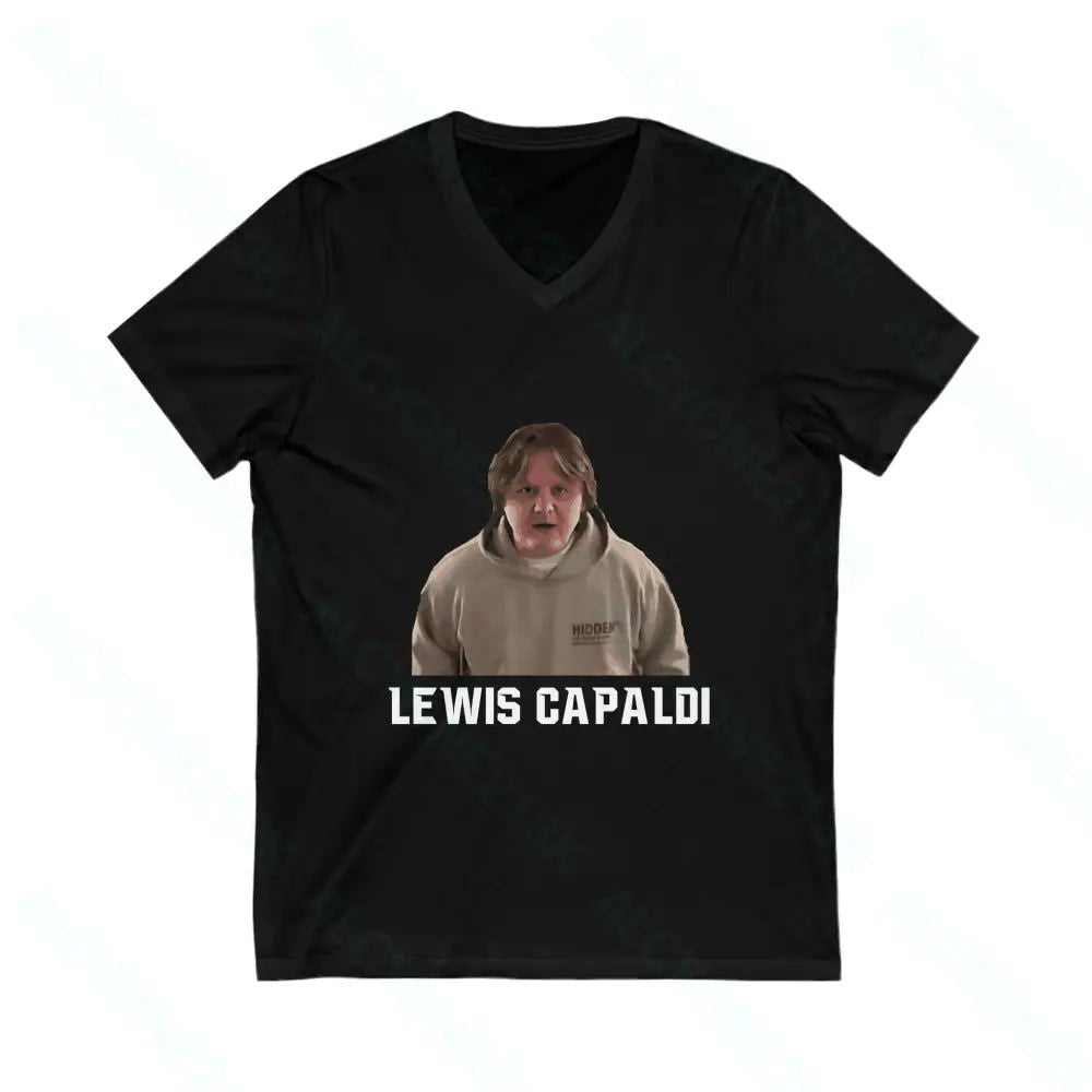 Lewis Capaldi Unisex Jersey Short Sleeve V-Neck Tee - Alcyone213k - 