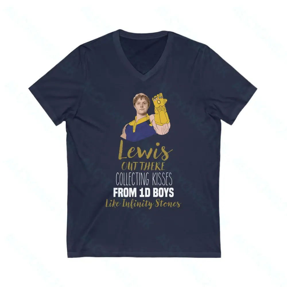 Lewis Capaldi Unisex Jersey Short Sleeve V-Neck Tee - Alcyone213k - 