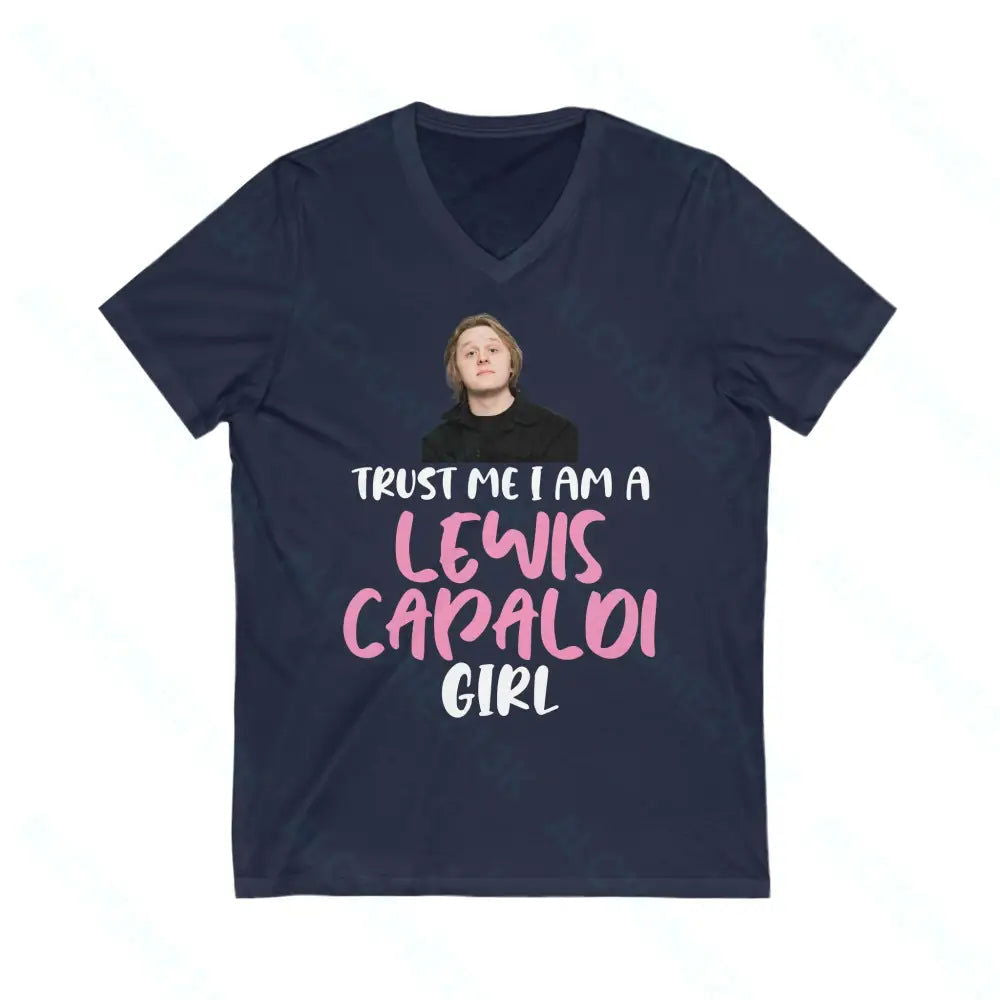 Lewis Capaldi Unisex Jersey Short Sleeve V-Neck Tee - Alcyone213k - 