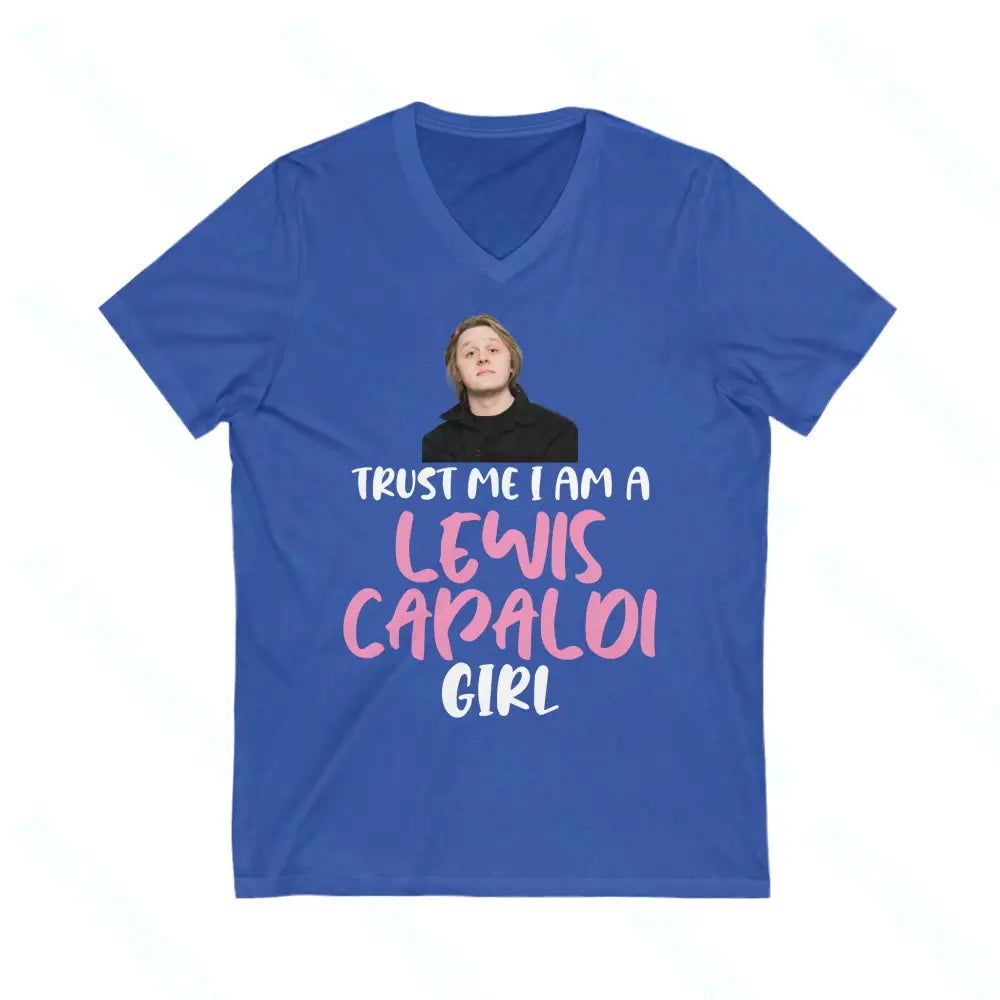 Lewis Capaldi Unisex Jersey Short Sleeve V-Neck Tee - Alcyone213k - 