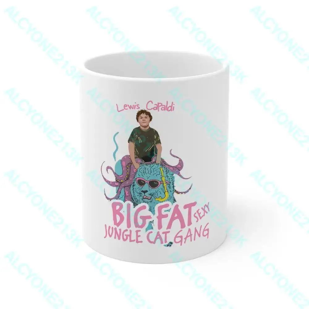 Lewis Capaldi White Mug - 11oz  Official Merchandise  Perfect Gift for Fans - Alcyone213k - 