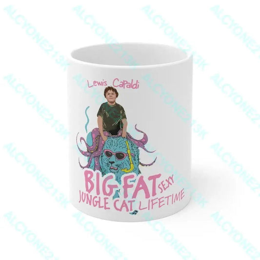 Lewis Capaldi White Mug - 11oz  Perfect Gift for Music Lovers - Alcyone213k - 