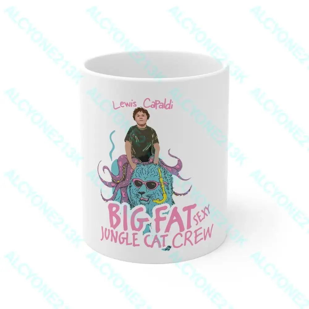 Lewis Capaldi White Mug - 11oz  Perfect Gift for Music Lovers  Official Merchandise - Alcyone213k - 