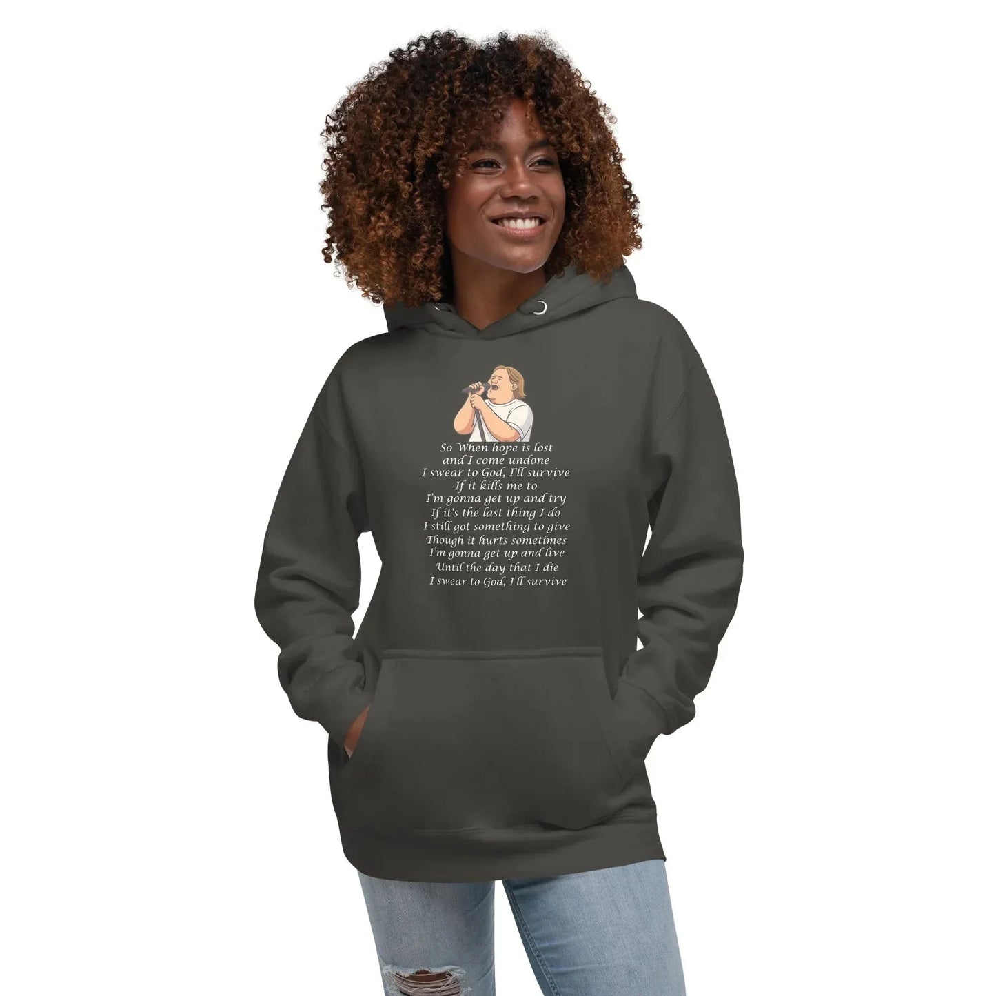 Survive by Lewis Capaldi Lyrics Unisex Hoodie | Alcyone213k alcyone213k