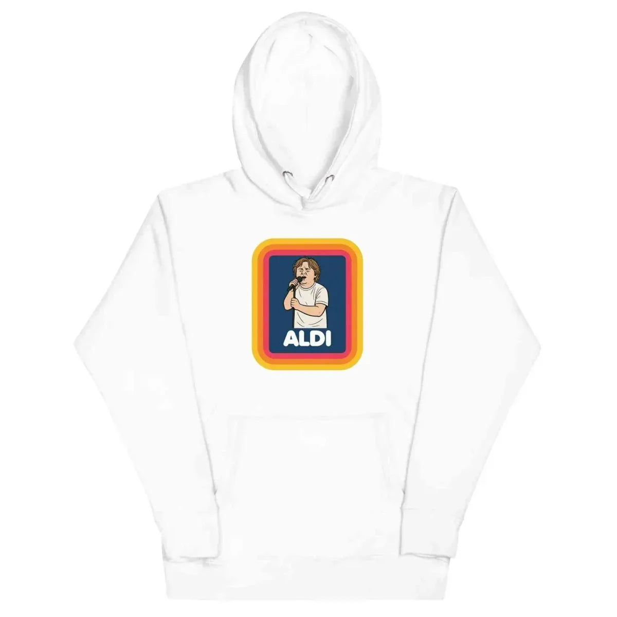 Unique Lewis Capaldi Hoodie - Eco-Friendly Unisex Cotton Blend Sweatshirt for Fans - Capaldi on a Aldi alcyone213k