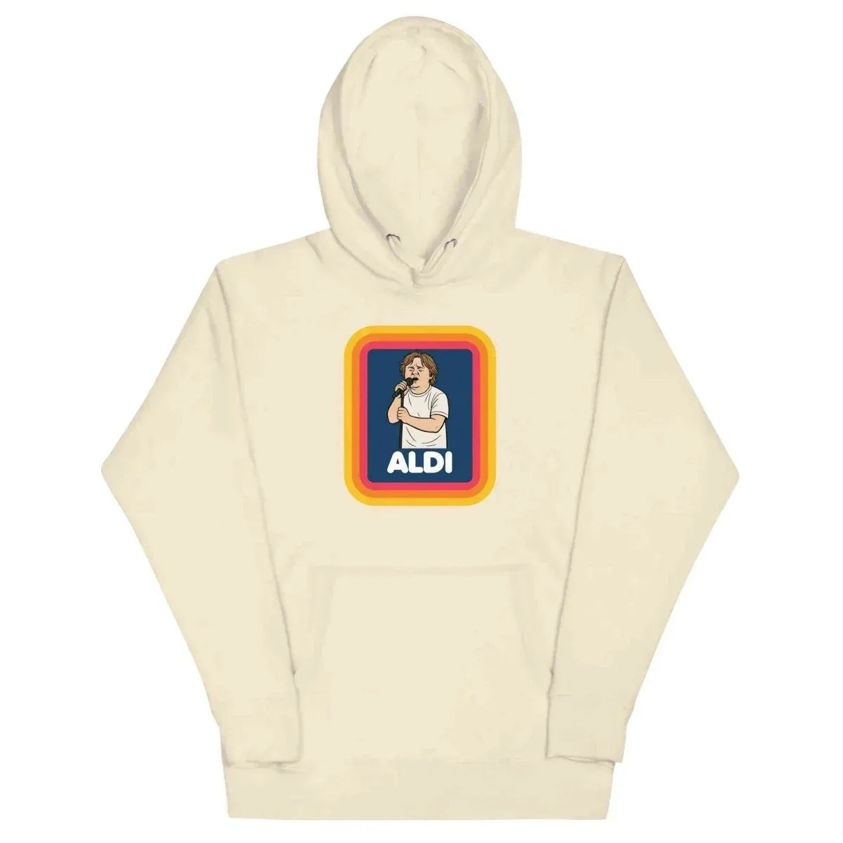 Unique Lewis Capaldi Hoodie - Eco-Friendly Unisex Cotton Blend Sweatshirt for Fans - Capaldi on a Aldi alcyone213k