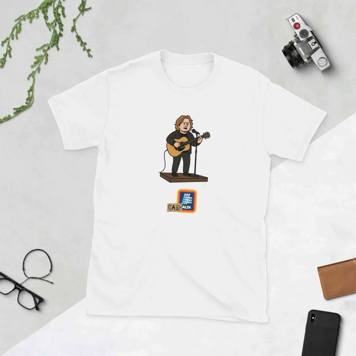 Unique Lewis Capaldi Unisex Cotton T-Shirt – Short-Sleeve Graphic Tee for Fans - Capaldi on a Aldi alcyone213k