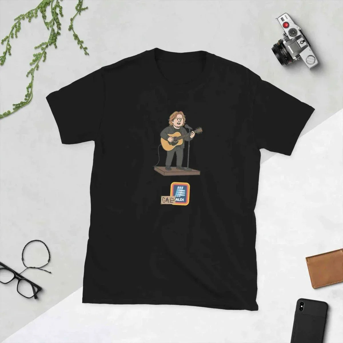 Unique Lewis Capaldi Unisex Cotton T-Shirt – Short-Sleeve Graphic Tee for Fans - Capaldi on a Aldi alcyone213k