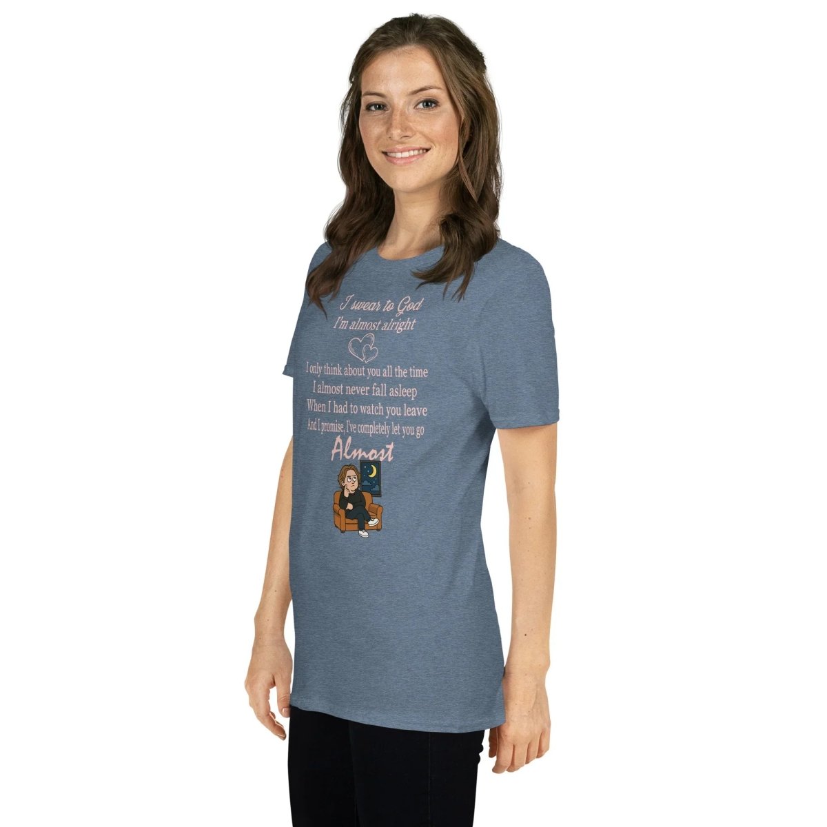 Lewis Capaldi "Almost" Lyrics T-Shirt - Unisex Cotton Tee T-shirt Alcyone213k