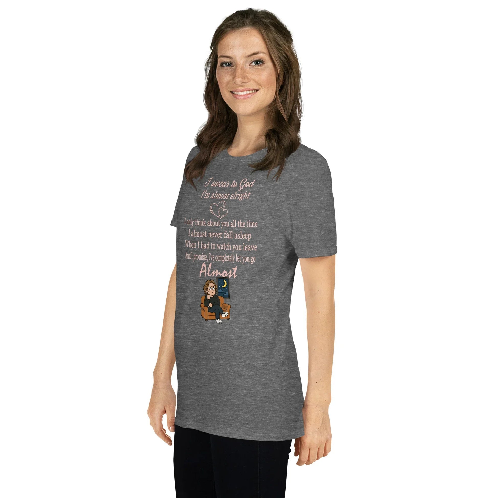 Lewis Capaldi "Almost" Lyrics T-Shirt - Unisex Cotton Tee T-shirt Alcyone213k