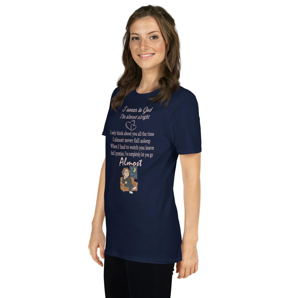 Lewis Capaldi "Almost" Lyrics T-Shirt - Unisex Cotton Tee T-shirt Alcyone213k