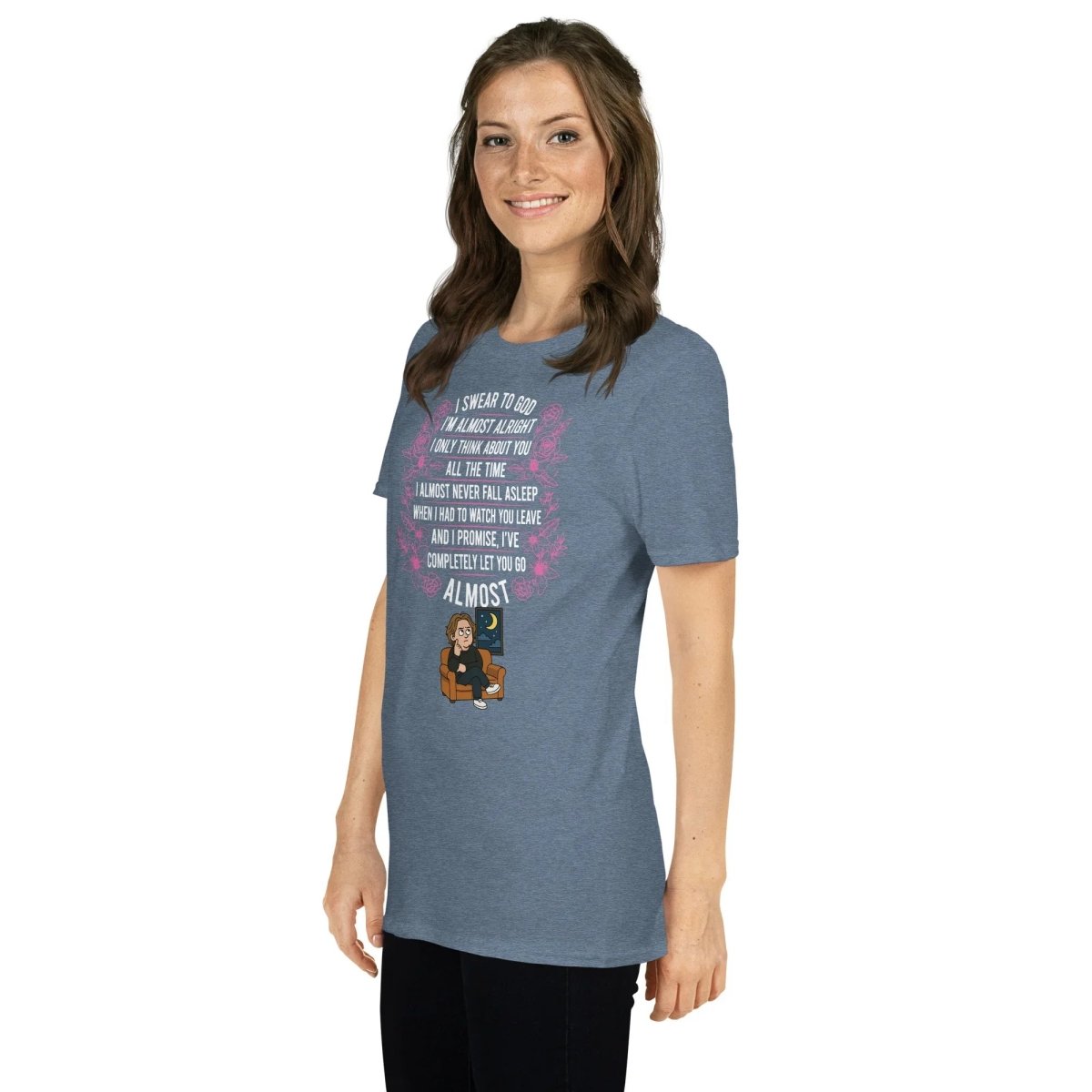 Lewis Capaldi Merchandise: Eco-Friendly Cotton T-Shirt Featuring Almost Lyrics T-shirt Alcyone213k