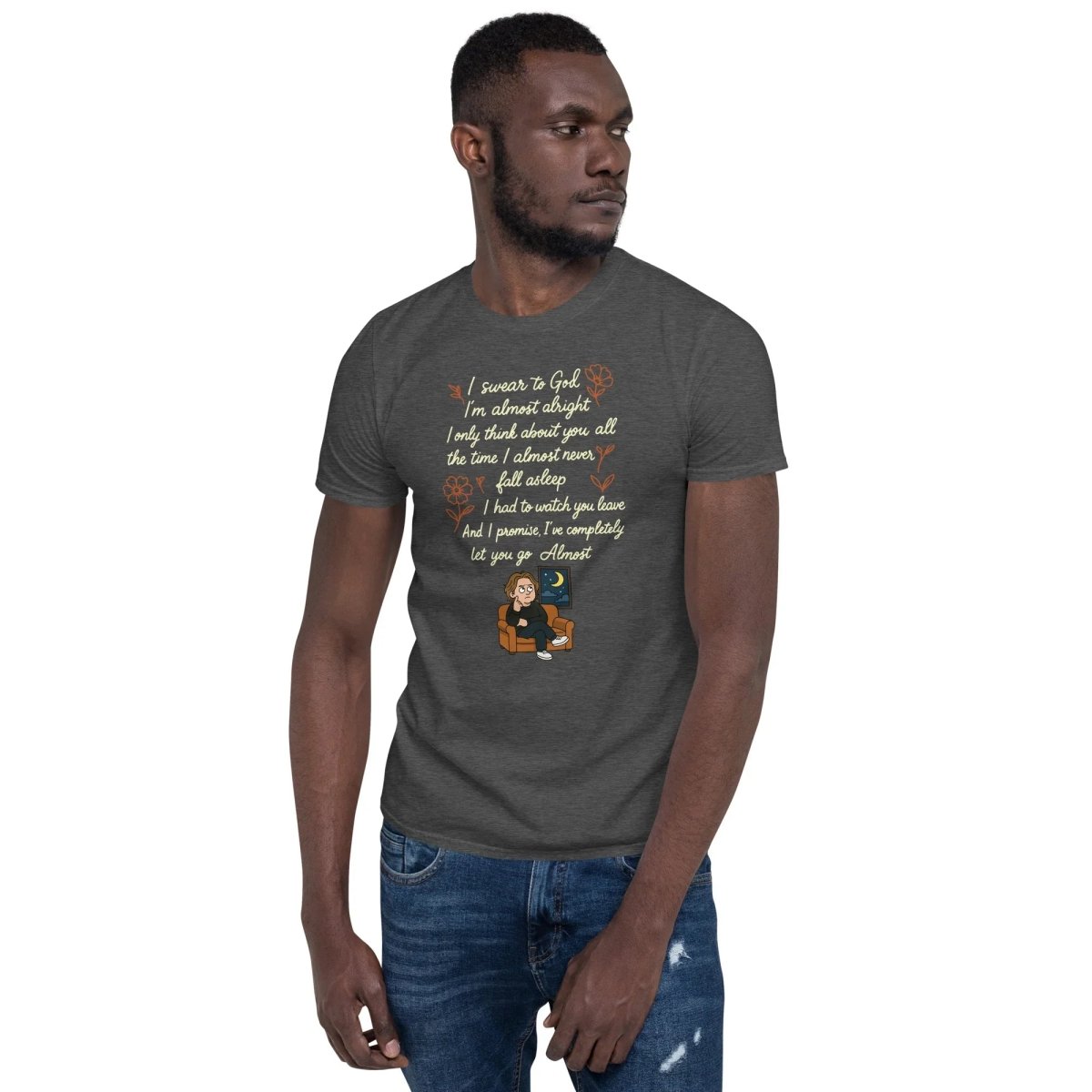 Lewis Capaldi Lyrics Shirt - Almost Lyrics Organic Cotton Unisex Tee for Fans T-shirt Alcyone213k