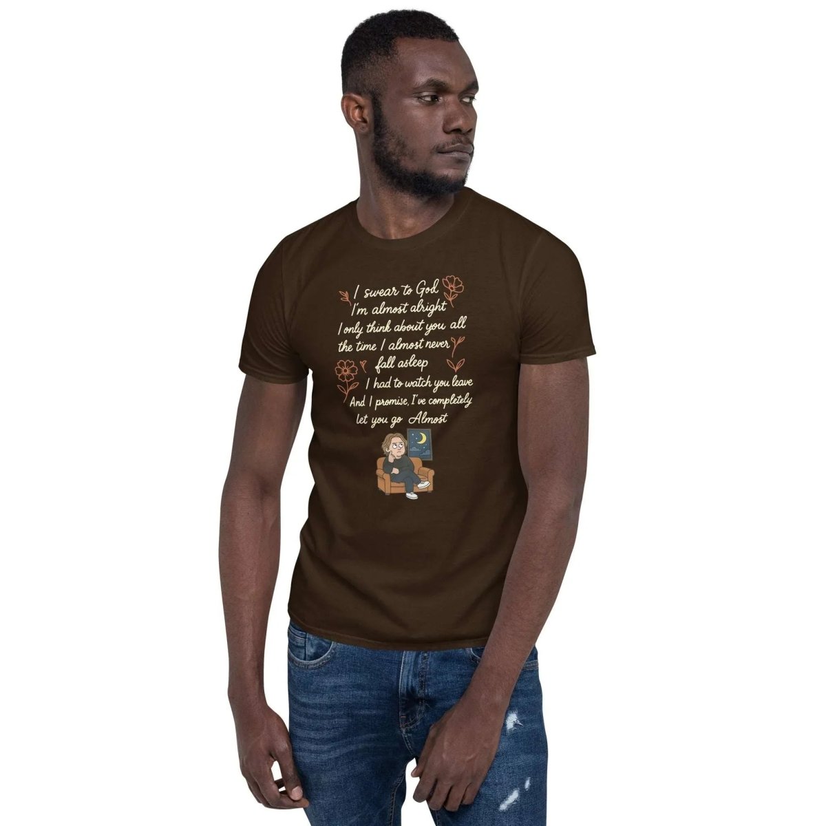 Lewis Capaldi Lyrics Shirt - Almost Lyrics Organic Cotton Unisex Tee for Fans T-shirt Alcyone213k