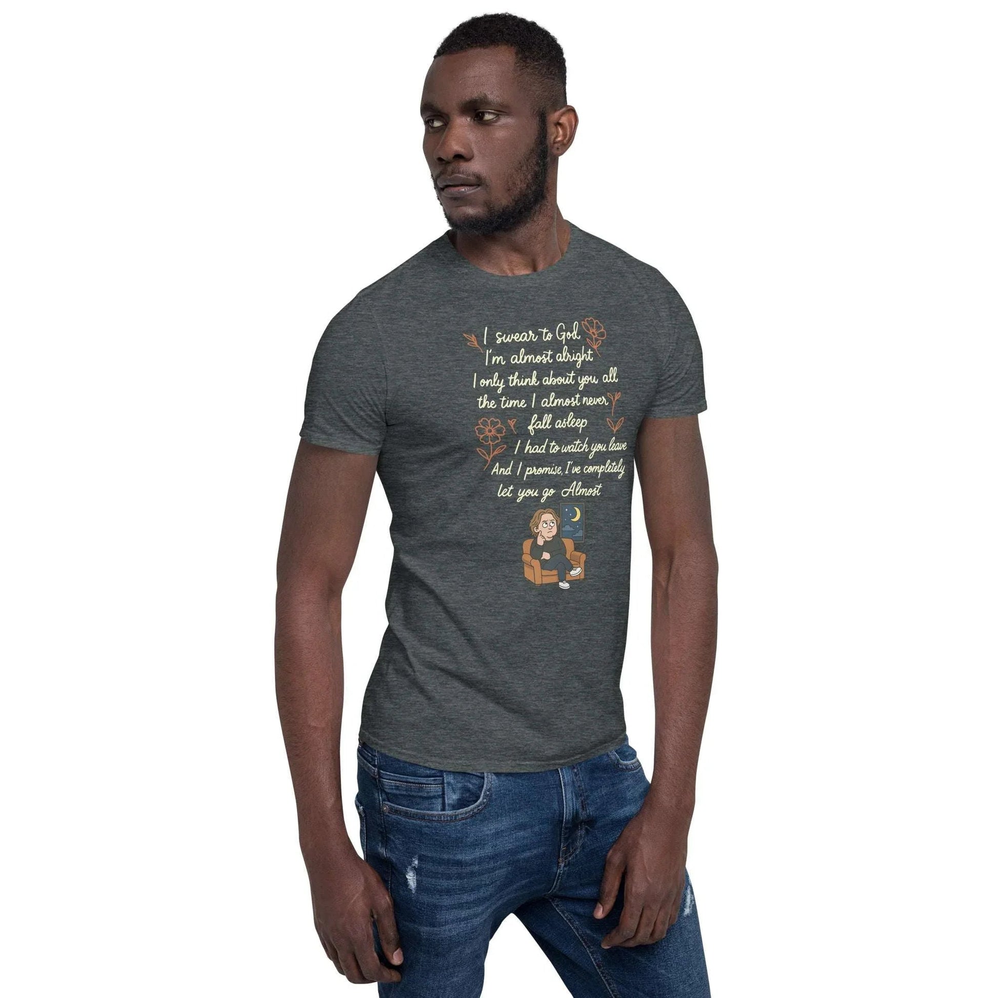 Lewis Capaldi Lyrics Shirt - Almost Lyrics Organic Cotton Unisex Tee for Fans T-shirt Alcyone213k