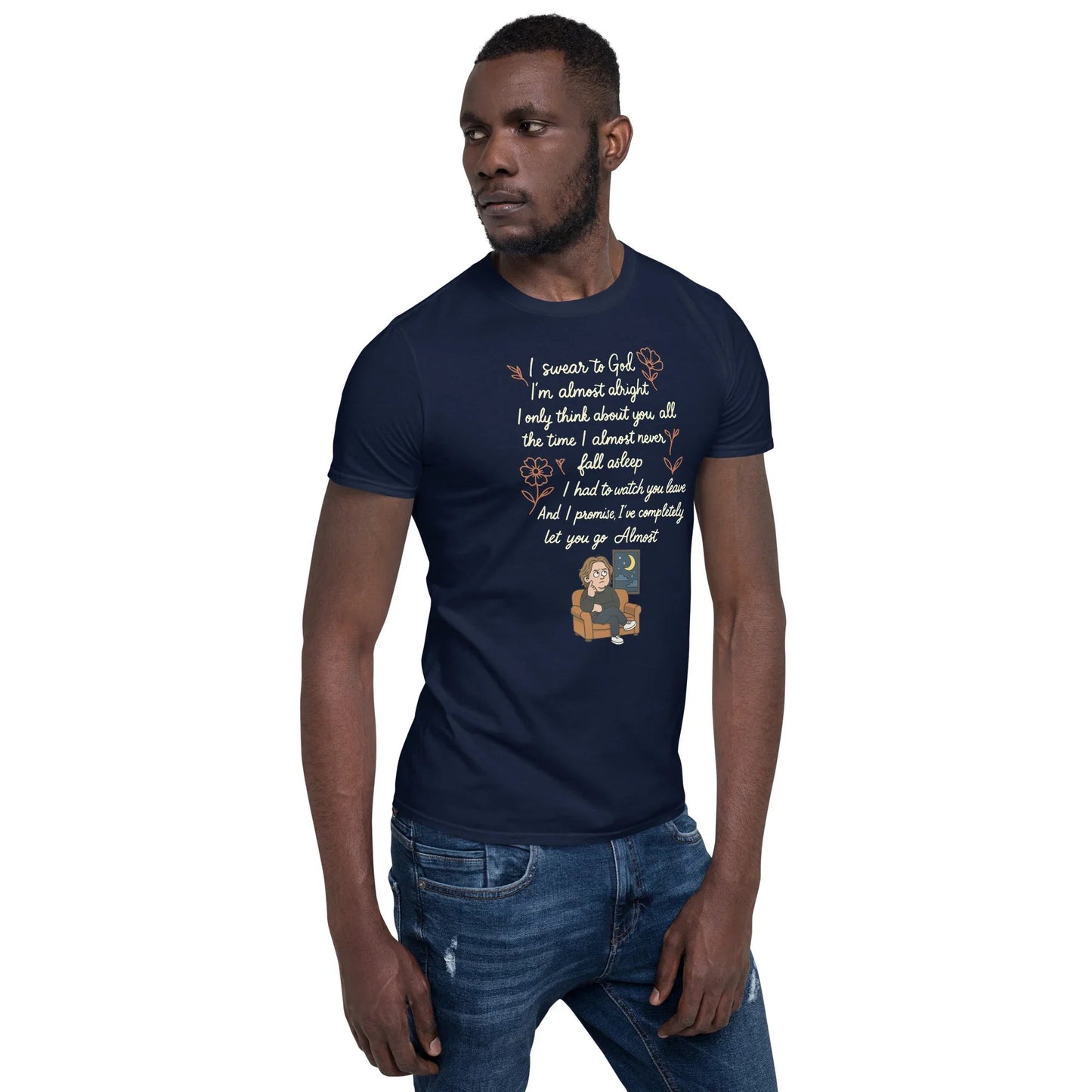 Lewis Capaldi Lyrics Shirt - Almost Lyrics Organic Cotton Unisex Tee for Fans T-shirt Alcyone213k