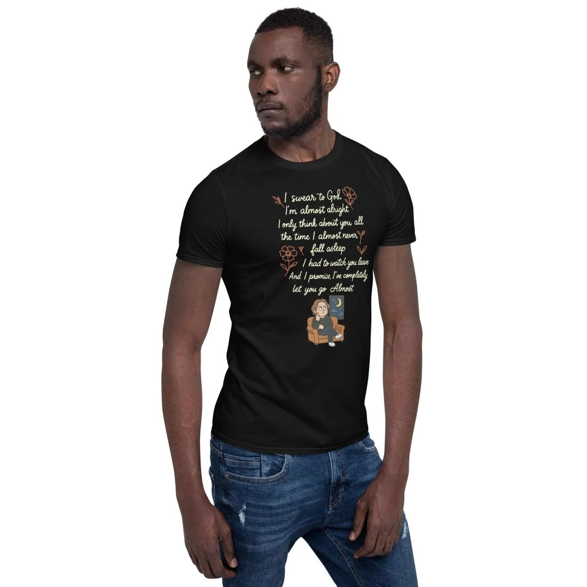 Lewis Capaldi Lyrics Shirt - Almost Lyrics Organic Cotton Unisex Tee for Fans T-shirt Alcyone213k